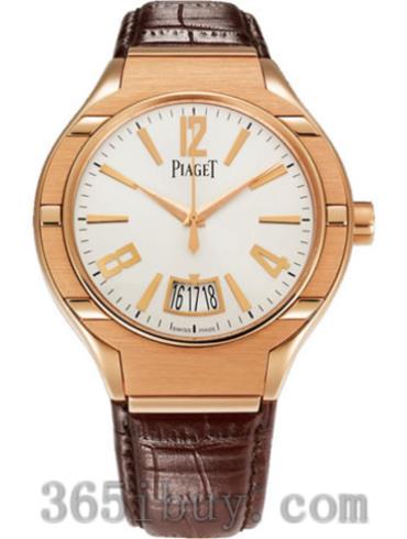 伯爵男表Piaget Polo系列鳄鱼皮/白色表盘G0A38149